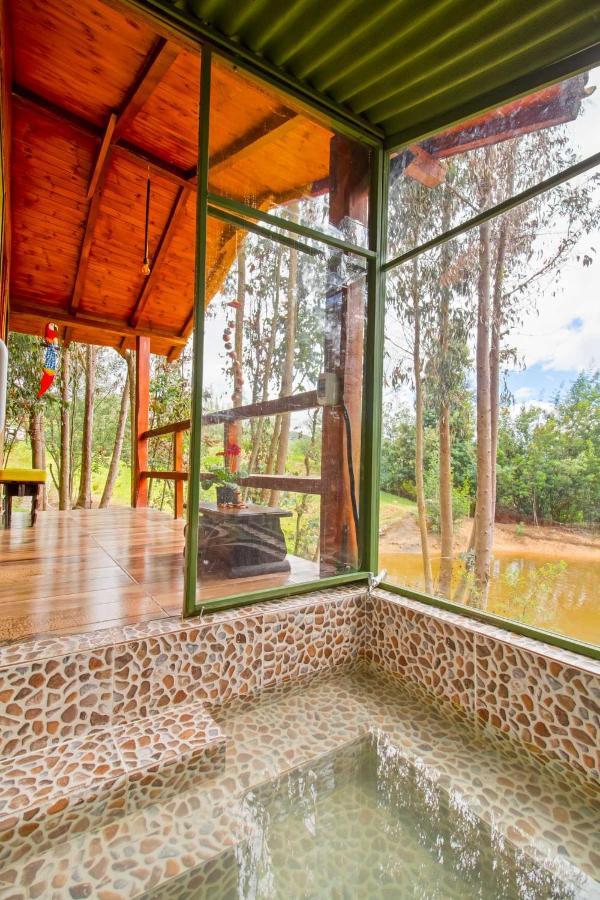 Cabana Tipo Glamping Savieza Life Experience Nemocon Bagian luar foto