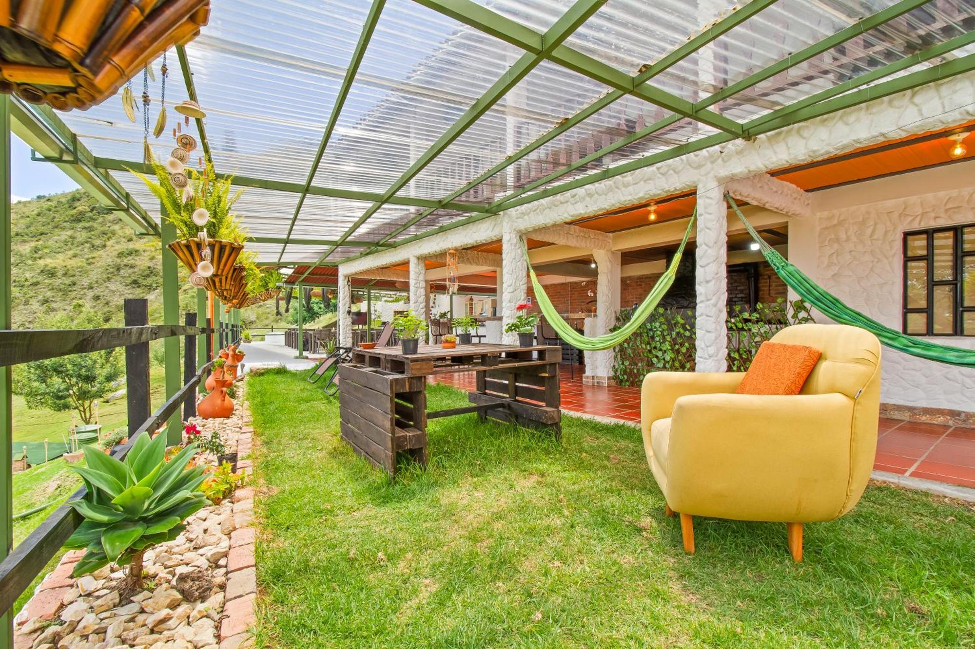 Cabana Tipo Glamping Savieza Life Experience Nemocon Bagian luar foto